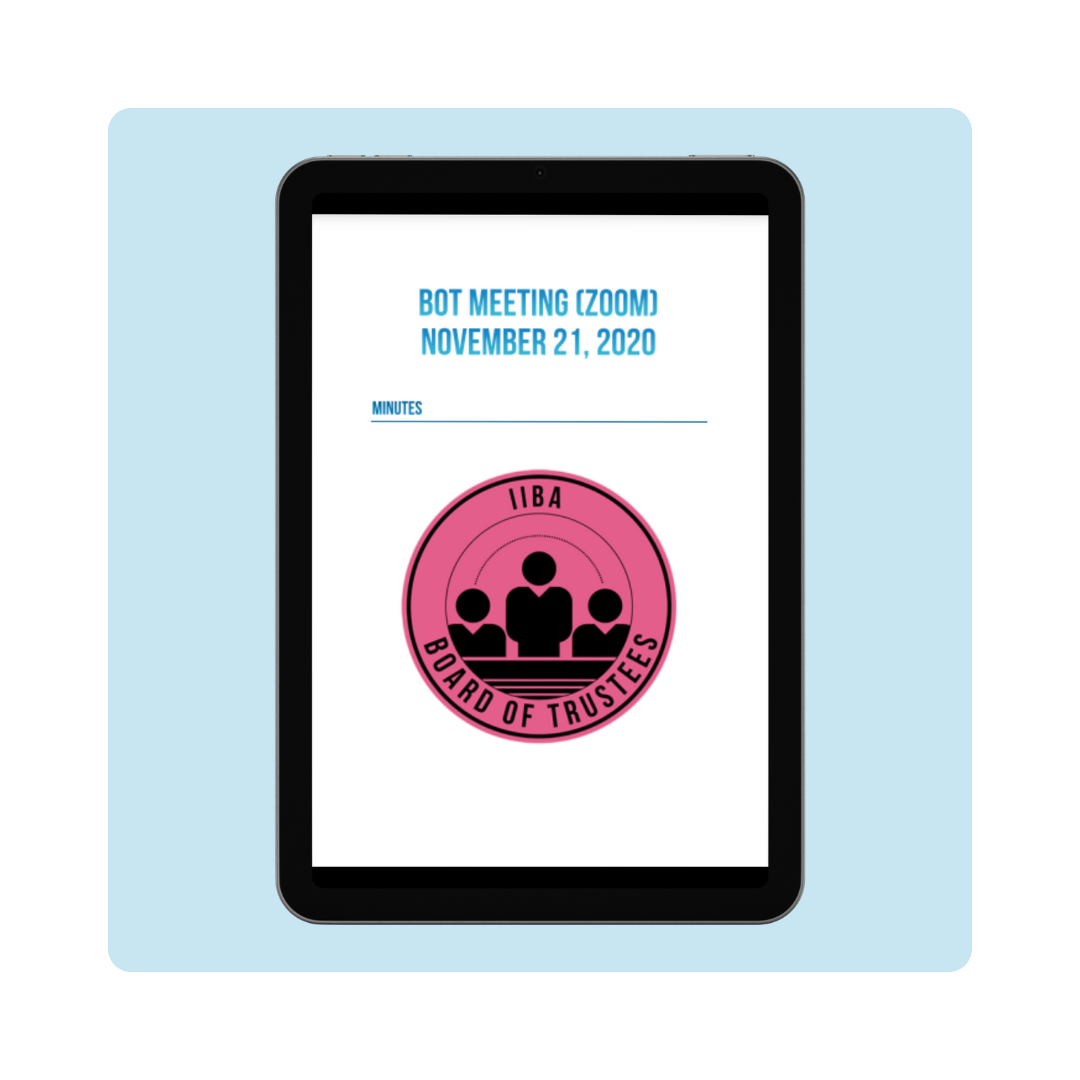 BOT Minutes - November 2020, Zoom [EN]