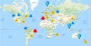 IIBA Members map s